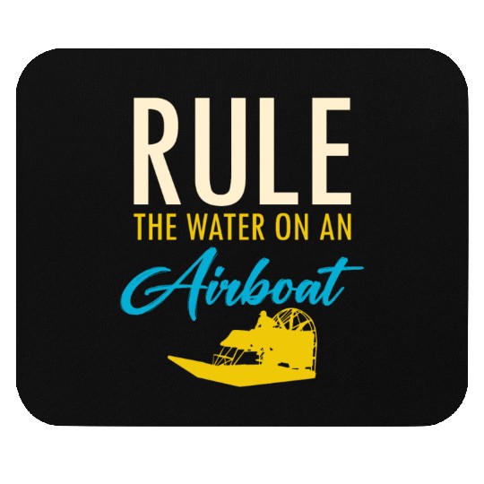 Airboat Fanboat Airboating Planeboat Swamp boat Mouse Pads