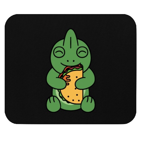 Chameleon Taco Lover Mouse Pads