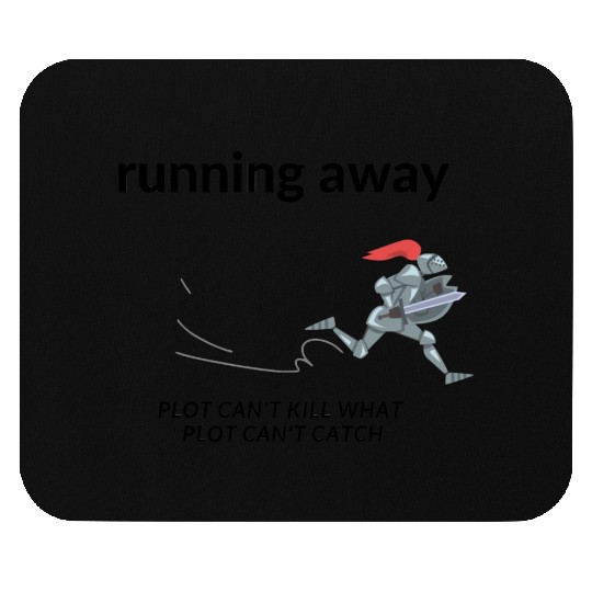running away - LARP funny Mouse Pads