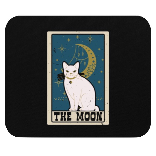 The Moon Tarot Card Shaman Fortune Telling Mouse Pads