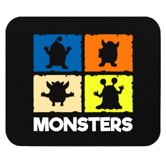 Cute Scary Halloween Big Brother Mouse Pads