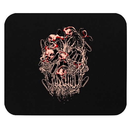 Bullets and Skull Roses Aesthetic Dripping Pattern Mouse Pads