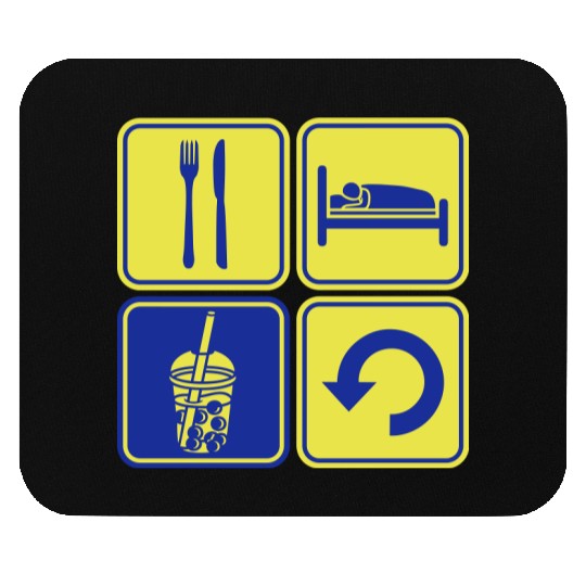 Repeat Boba Tea daily Mouse Pads