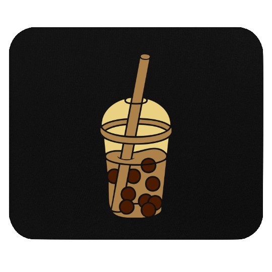 design comic bubble tea Mouse Pads
