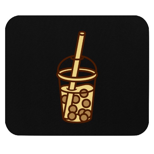 Bubble tea comic design Mouse Pads