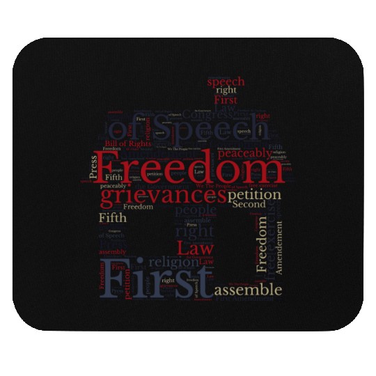 Freedom Of Speech - Wordcloud Mouse Pads