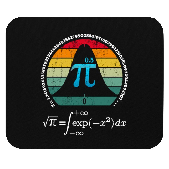 Cool Math Teacher Gift : Normal distribution funny Mouse Pads