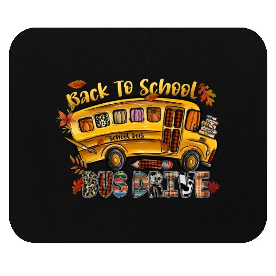 Back To School Bus Drive Mouse Pads