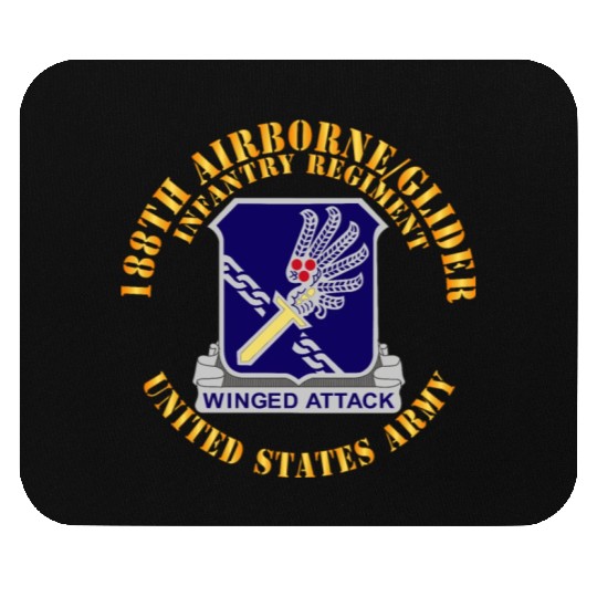 Army 188th Airborne Glider Infantry Regiment DUI X Mouse Pads