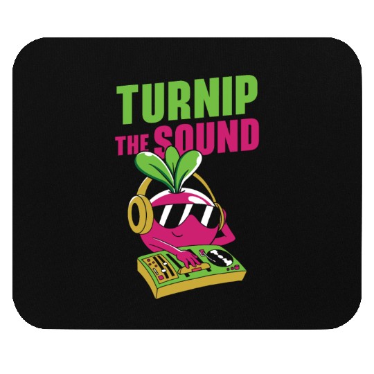 Music Turnip Party Music Lover Vegetable Mouse Pads