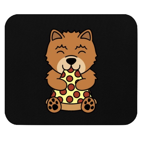 Chow Chow Pizza Lover Mouse Pads