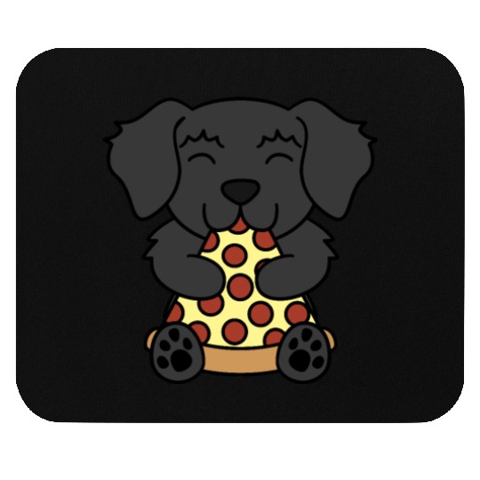 Newfoundland Dog Pizza Lover Mouse Pads