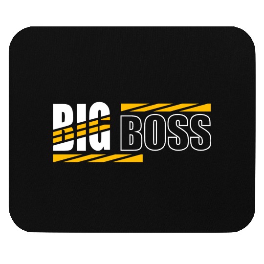Big Boss typography Mouse Pads