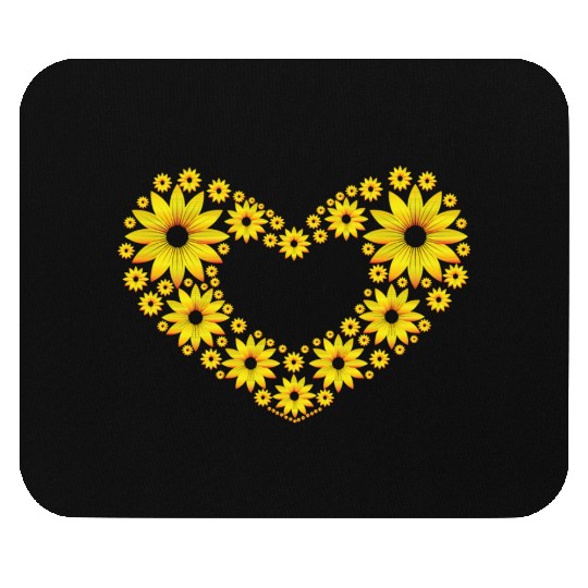 Love sunflower Mouse Pads