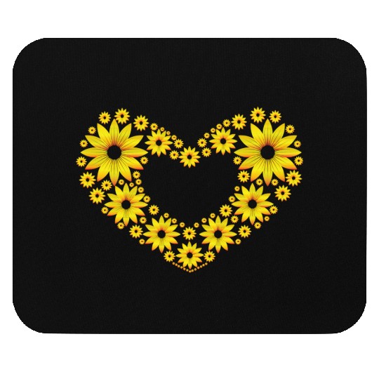 Love sunflower Mouse Pads
