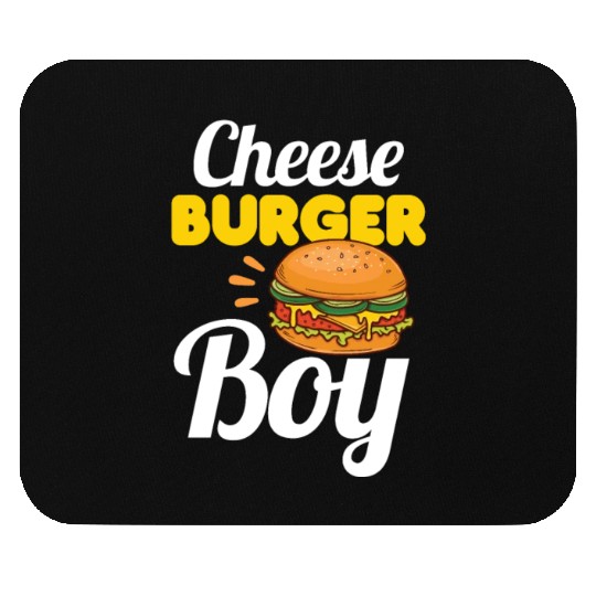 Cheese Burger Boy Mouse Pads