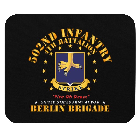 Army 4th Battalion 502nd Infantry Berlin Brigade X Mouse Pads