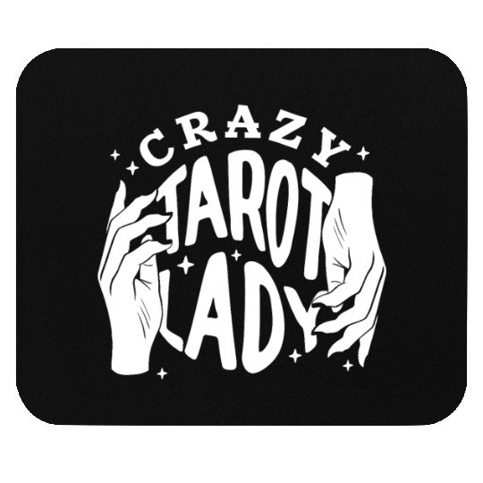 Divination Crazy Tarot Lady Crystal Ball Tarot Mouse Pads
