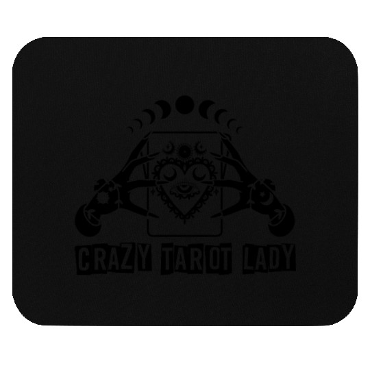 Divination Crazy Tarot Lady Crystal Ball Tarot Mouse Pads