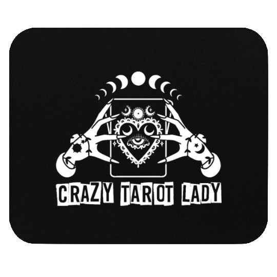 Divination Crazy Tarot Lady Crystal Ball Tarot Mouse Pads
