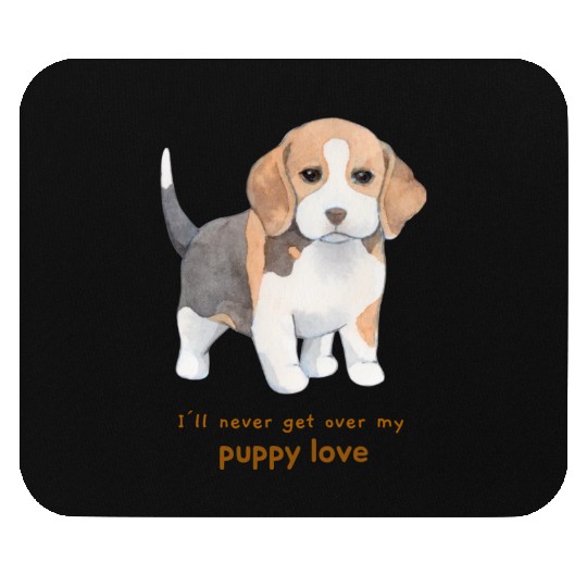 I'll Never Get over my Puppy Love. Adorable Beagle Mouse Pads
