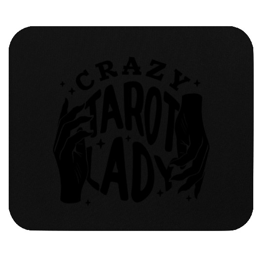 Divination Crazy Tarot Lady Crystal Ball Tarot Mouse Pads
