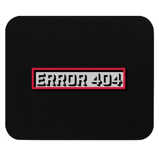 Error 404 message computer Mouse Pads