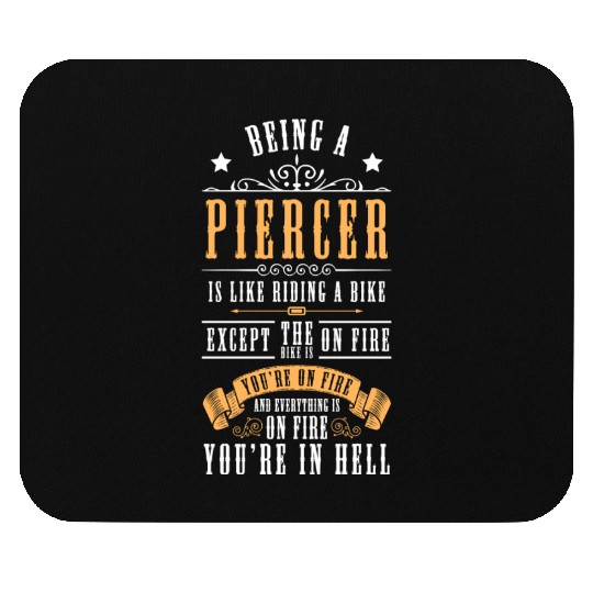 Piercing Work Ring Mouse Pads