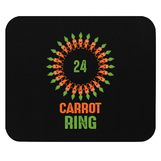 24 Carrot Ring Original and Clever vegetable pun Mouse Pads