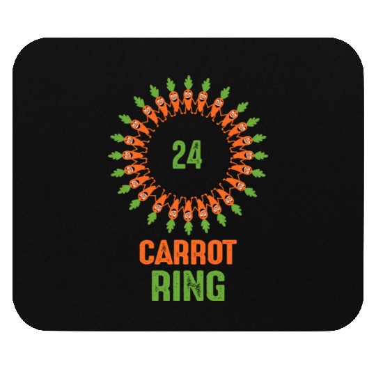 24 Carrot Ring Original and Clever vegetable pun Mouse Pads