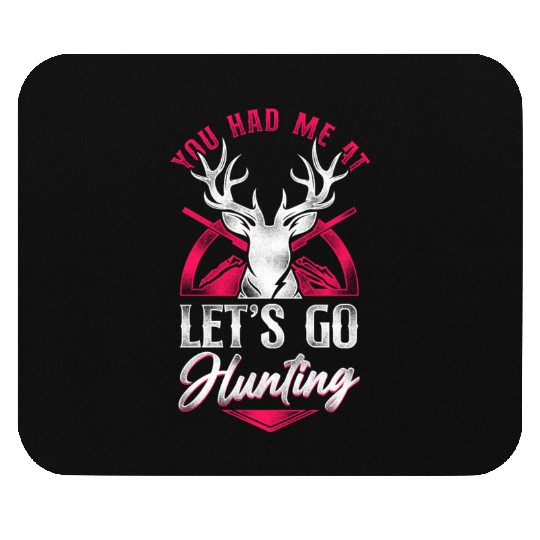 Buck Deer Hunting Hunter Girl Mouse Pads