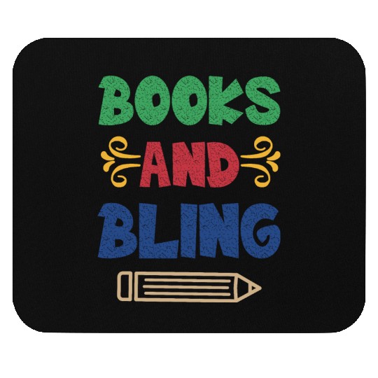 Books And Bling Mouse Pads