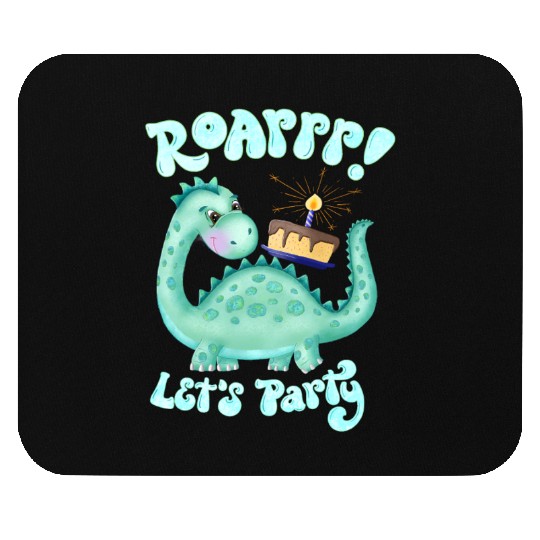 Dinosaur. Happy Birthday Mouse Pads