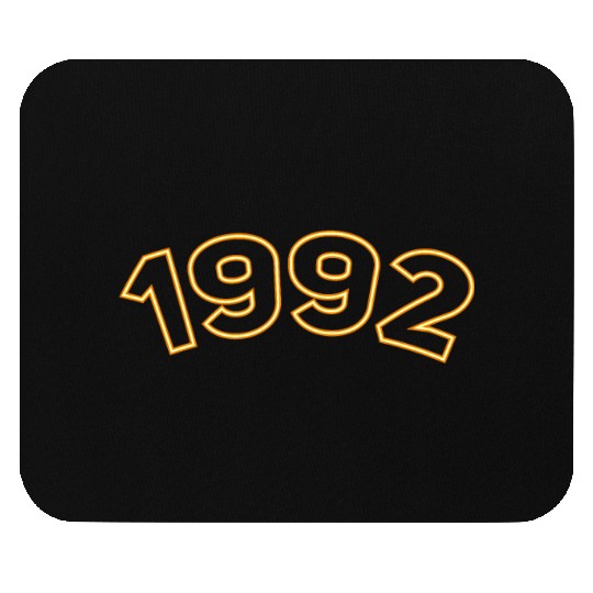 Year 1992 Yellow Simple Mouse Pads