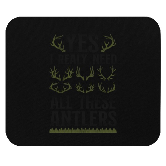 Buck Deer Hunting Hunter Vintage Mouse Pads