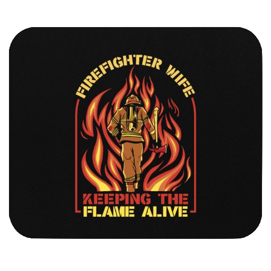 Firefighter Fireman Thin Red Line Mouse Pads
