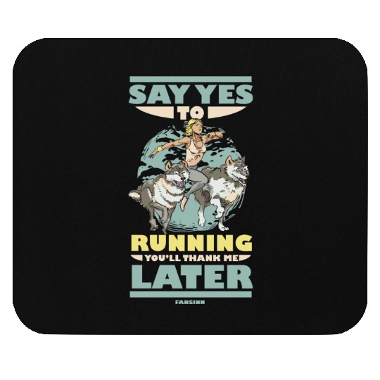 Run jogging sport race training gift Mouse Pads