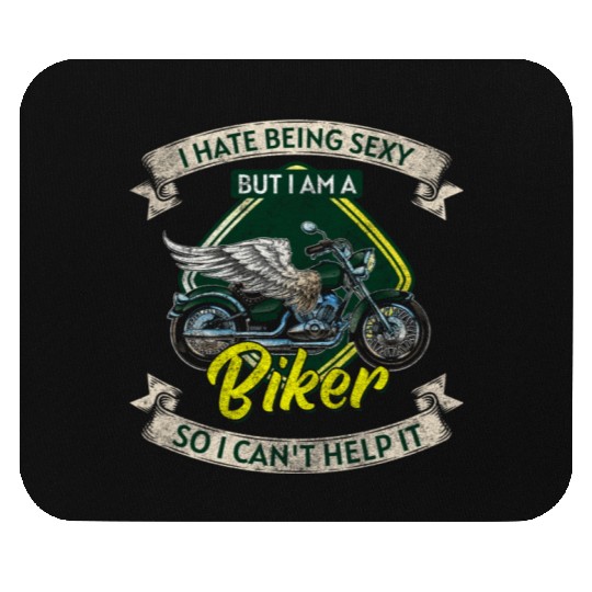 Biker Chopper Racing Two-Wheeler Mouse Pads