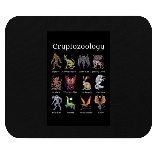 Cryptozoology Cryptid Creatures Mouse Pads