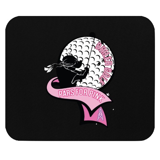 Pars for Pink Driller Girls Golf Mouse Pads