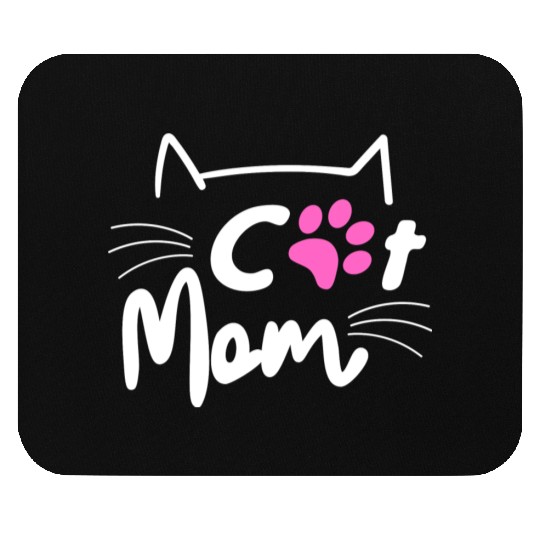 Best Cat Mom Ever with Paw for Mother Mouse Pads