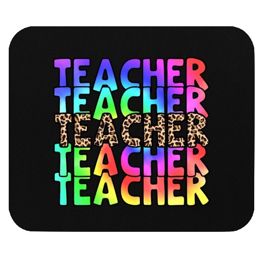 Teacher, colorful. Leopard Mouse Pads