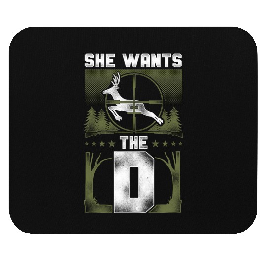 Buck Deer Hunting Hunter Girl Mouse Pads