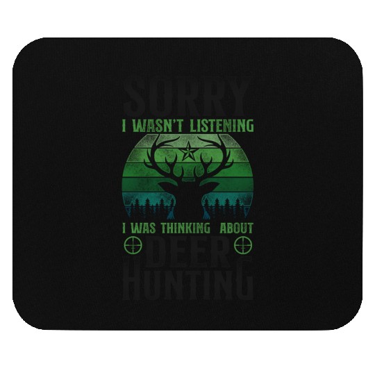Buck Deer Hunting Hunter Vintage Mouse Pads