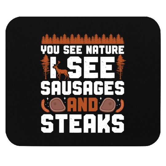 Buck Deer Hunting Hunter Bbq Mouse Pads