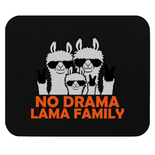 No Drama Llama Family Mouse Pads
