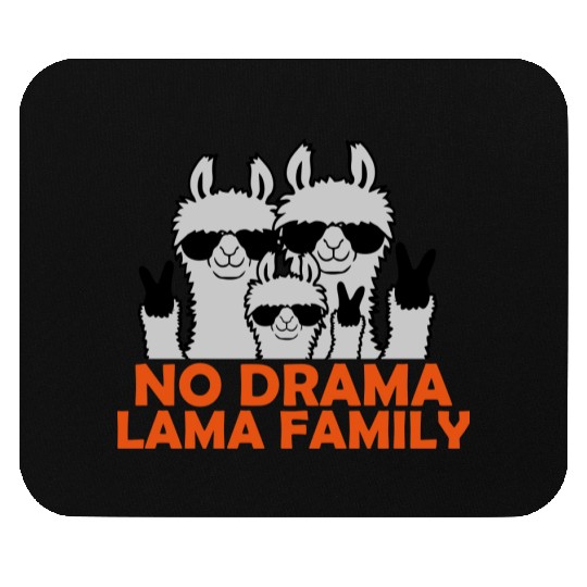 No Drama Llama Family Mouse Pads