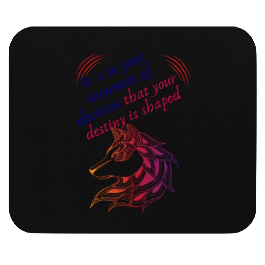 Love Moments Of Decision That Your Destiny Shaped Mouse Pads