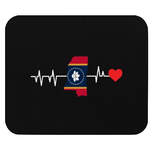 Mississippi Heartbeat Gift Mouse Pads