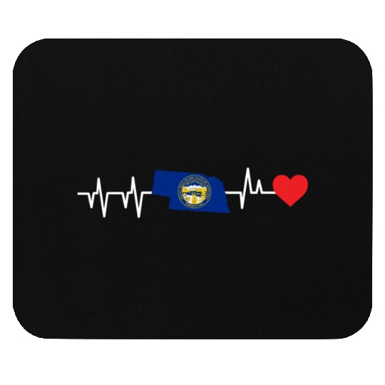 Nebraska Heartbeat Gift Mouse Pads
